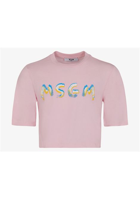 T-shirt con stampa MSGM KIDS | S6MSJGTH002MS076